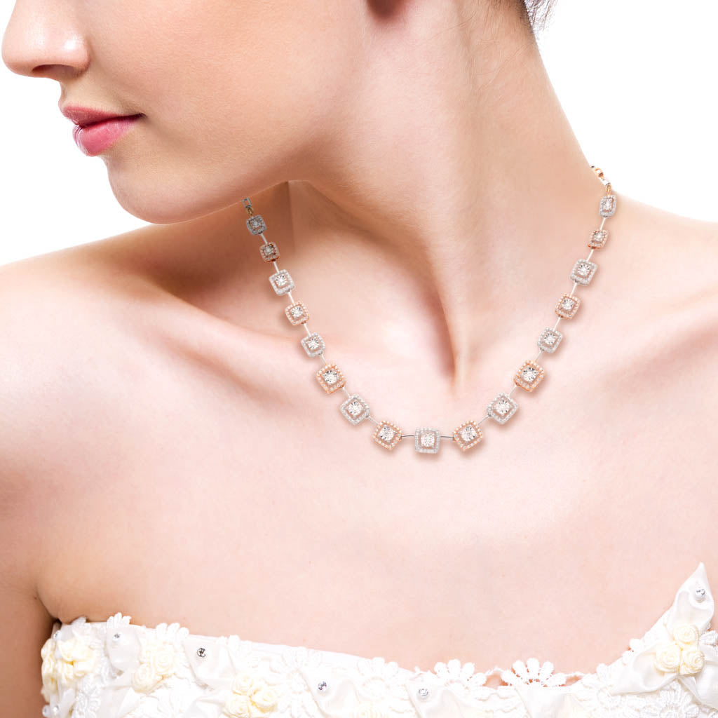14k Real Diamond Necklace JDN-2307-09025