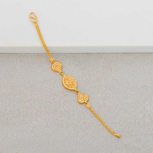 22k Plain Gold Bracelet JG-1905-2577