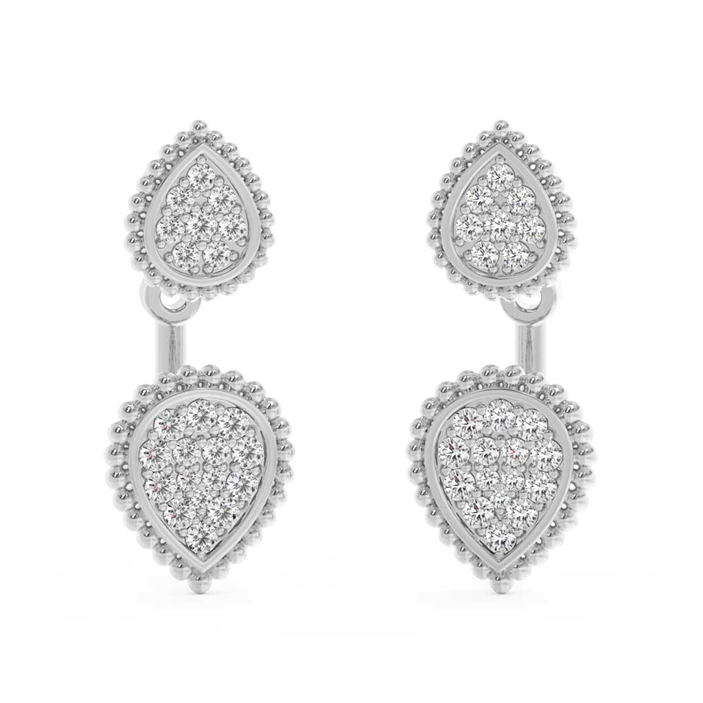 18k Real Diamond Earring JGD-2308-09136