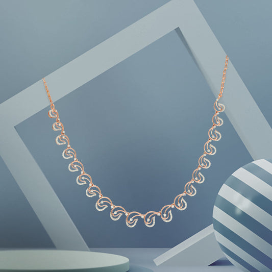 18k Real Diamond Necklace JGS-2207-06567