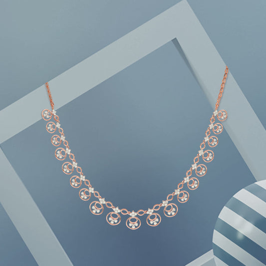 18k Real Diamond Necklace JGS-2207-06570