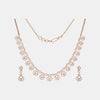 18k Real Diamond Necklace Set JGS-2207-06572