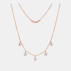 18k Real Diamond Necklace Set JGS-2307-09012