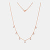 18k Real Diamond Necklace Set JGS-2307-09015