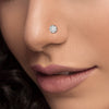 18k Real Diamond Nose Pin JGS-2308-09147