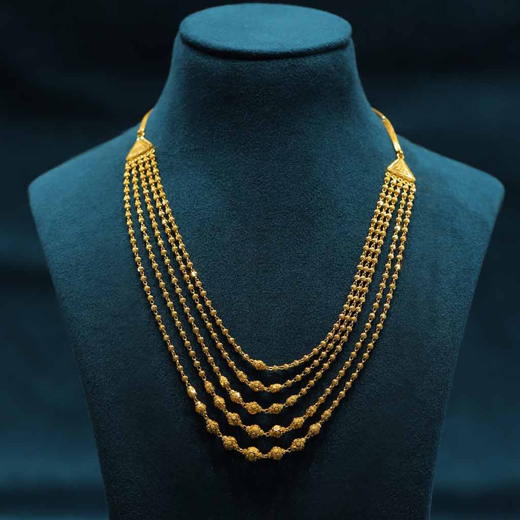 22k Plain Gold Necklace JGS-2312-09315