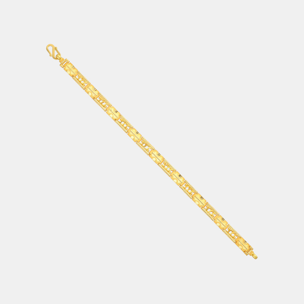 22k Plain Gold Bracelet JG-2210-07503