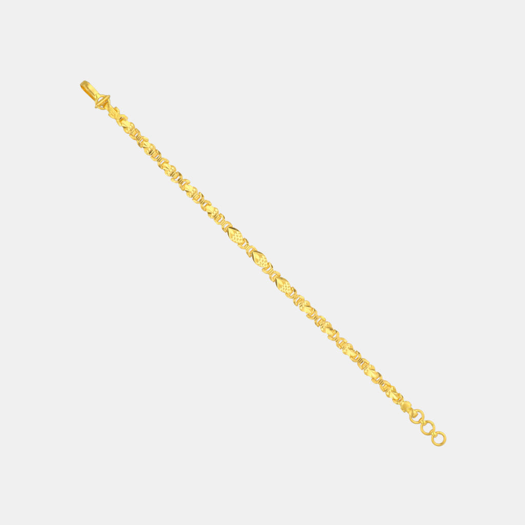 22k Plain Gold Bracelet JG-2210-07551
