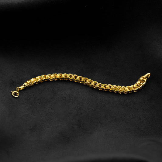 22k Plain Gold Bracelet JGC-2202-50022