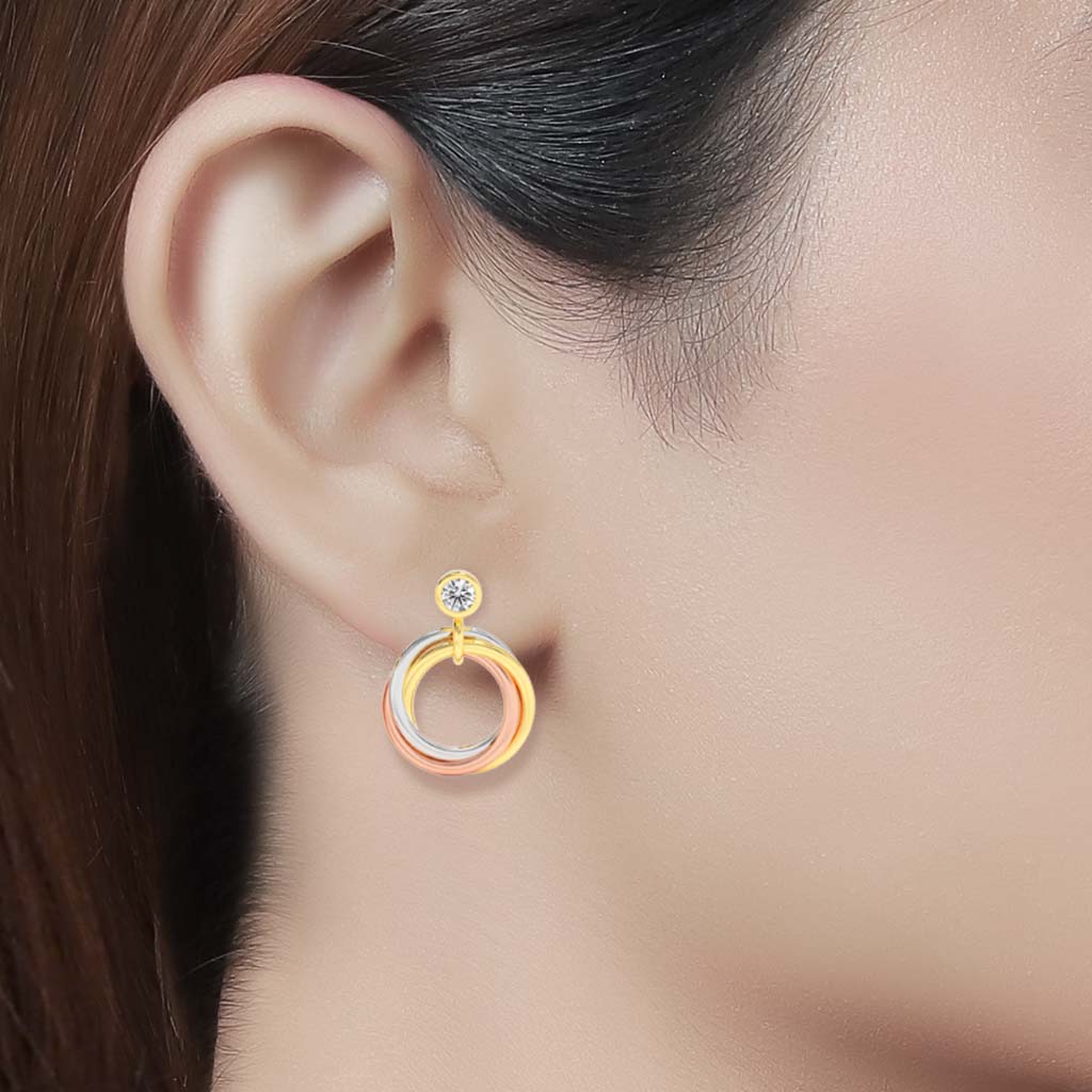 18k Gemstone Earring JGD-2305-08410