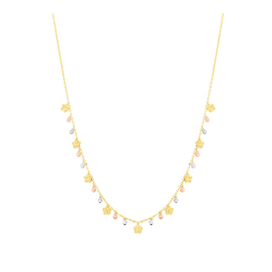 18k Plain Gold Necklace JGI-2109-05169