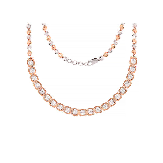 18k Real Diamond Necklace JGS-2106-01423