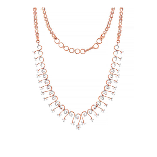 18k Real Diamond Necklace JGS-2106-01431