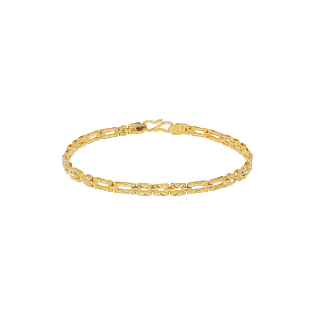 22k Plain Gold Bracelet JG-1908-00148 5'50'' / Yellow