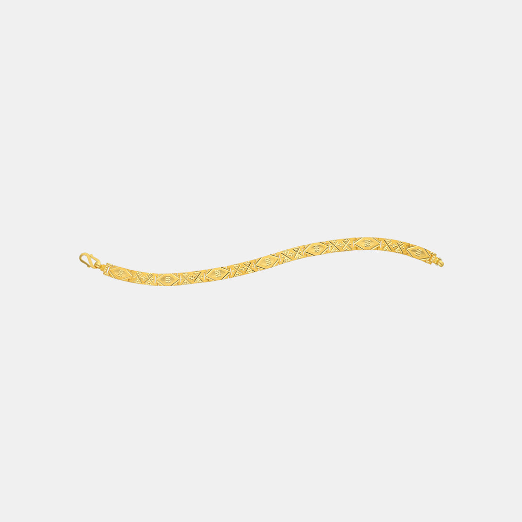 22k Plain Gold Bracelet JGS-2210-07501