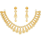 Plain Gold Necklace Set