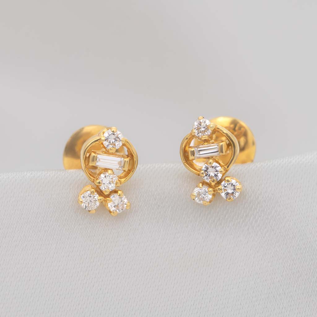 18k Real Diamond Earring JDN-2309-09233
