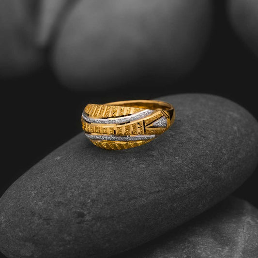 22k Plain Gold Ring JG-1904-2552