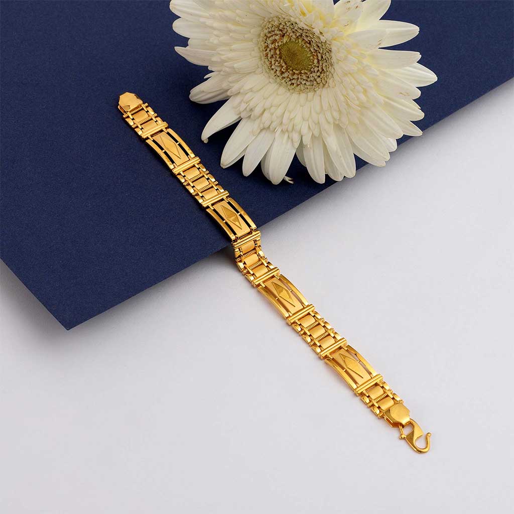 Amazon.com: TEX 14kt gold HEAVY handmade Figaro Curb link mens bracelet 9
