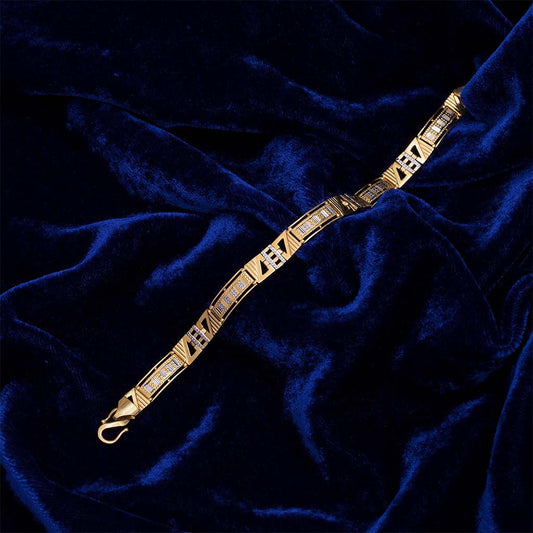 22k Plain Gold Bracelet JG-1912-01061