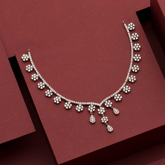 18k Real Diamond Necklace JG-2002-01464