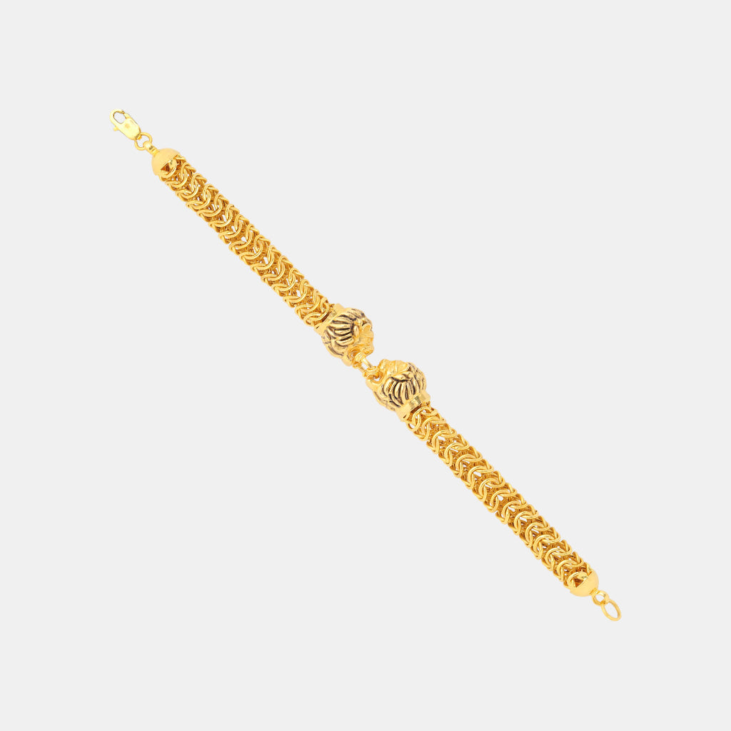 22k Plain Gold Bracelet JGC-2305-50123