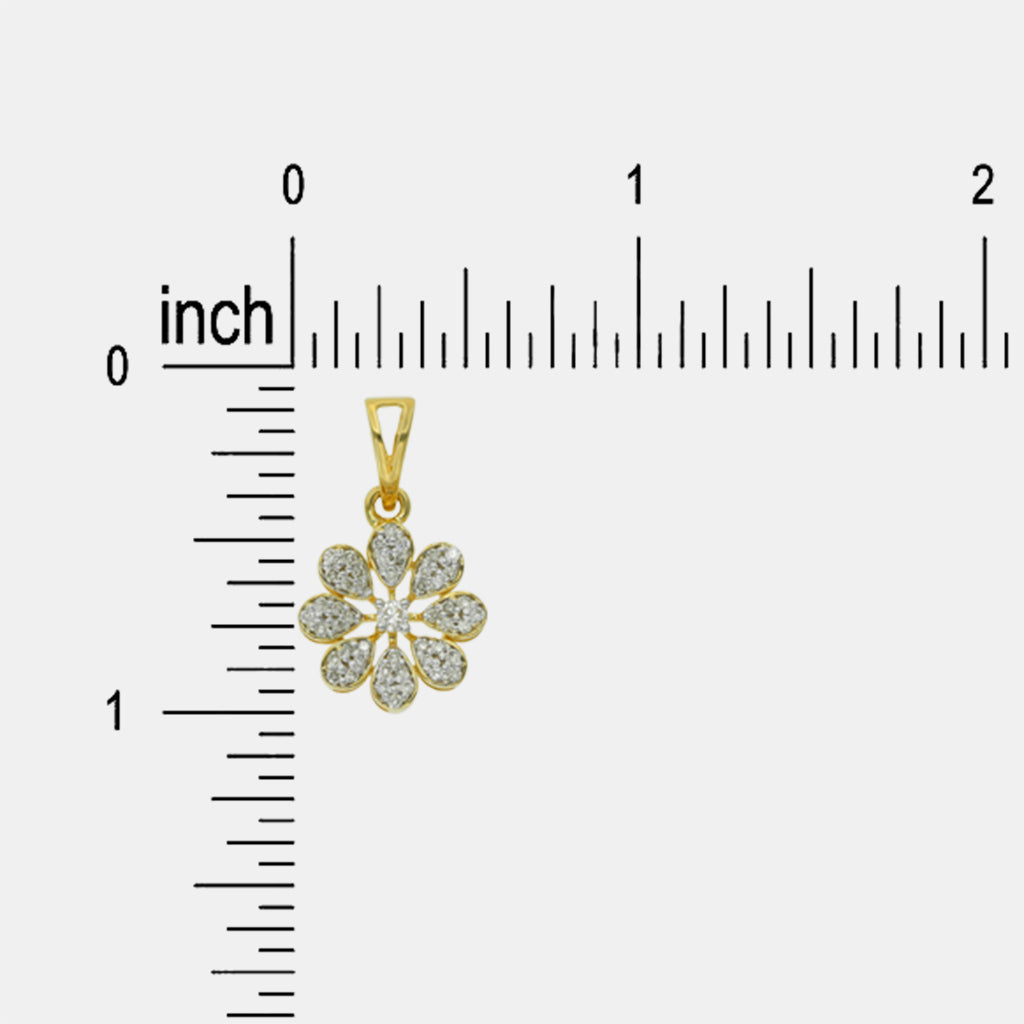 18k Real Diamond Pendants JGC-2307-50128