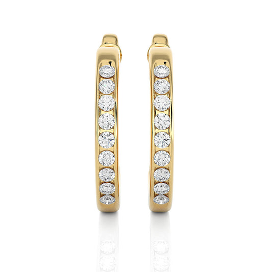 18k Real Diamond Earring JGD-2305-08621
