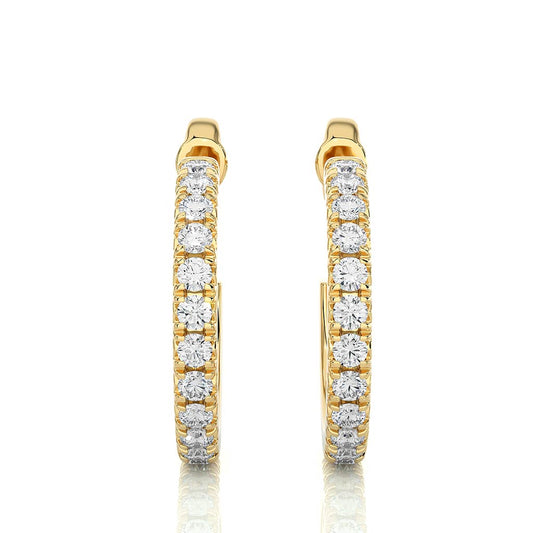 18k Real Diamond Earring JGD-2305-08624