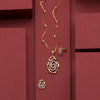 22k Gemstone Necklace Set JGS-2002-01660