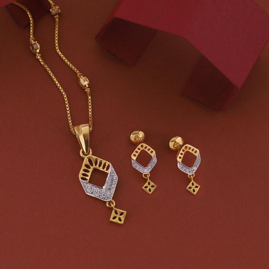 22k Gemstone Necklace Set JGS-2002-01839