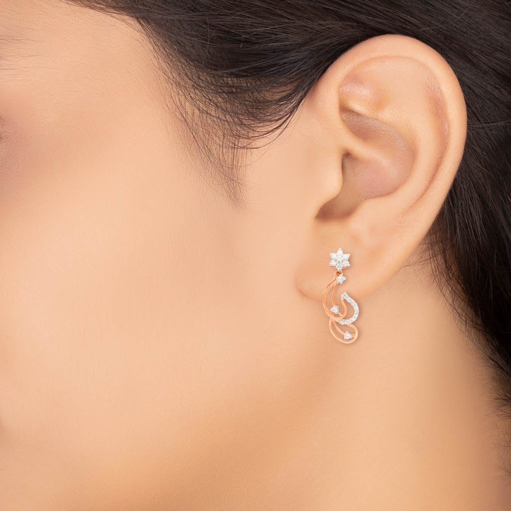 18k Real Diamond Earring JGS-2207-06568