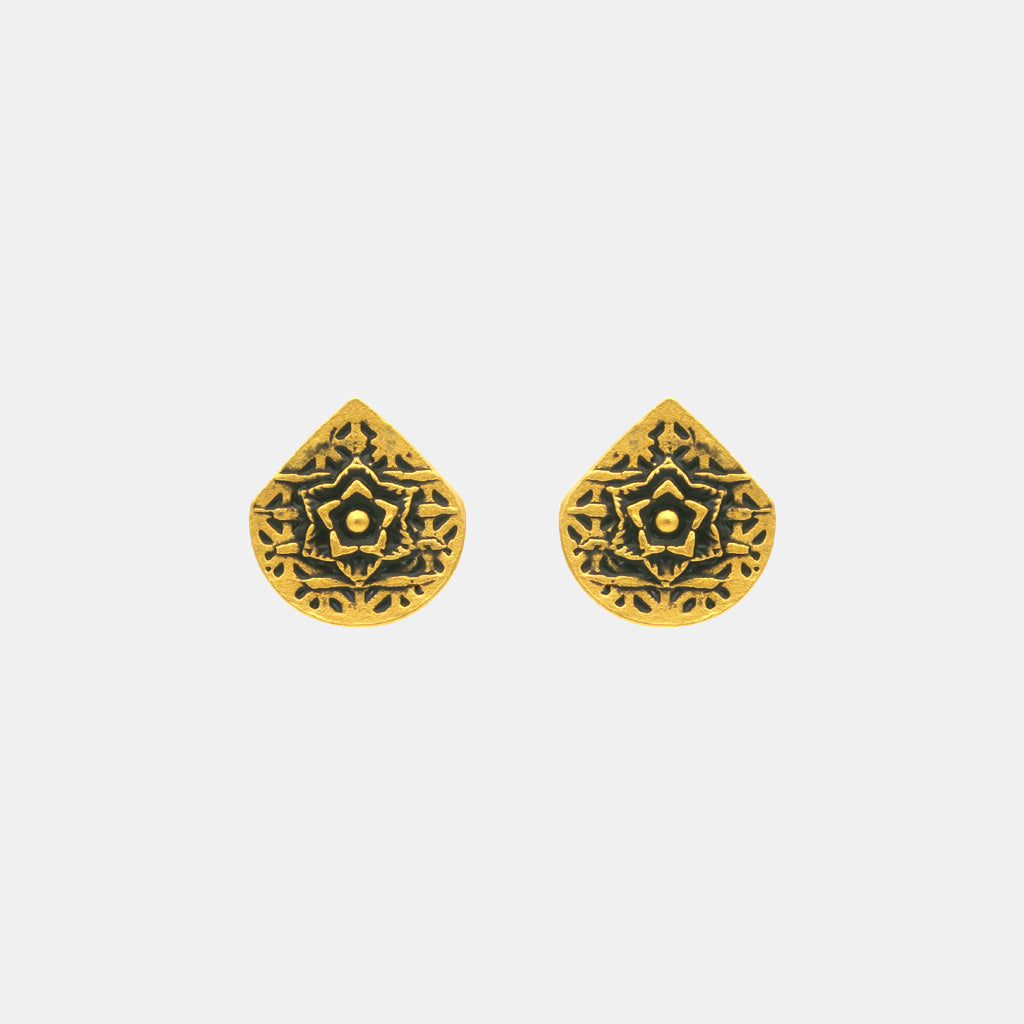 22k Plain Gold Earring JGS-2207-06618