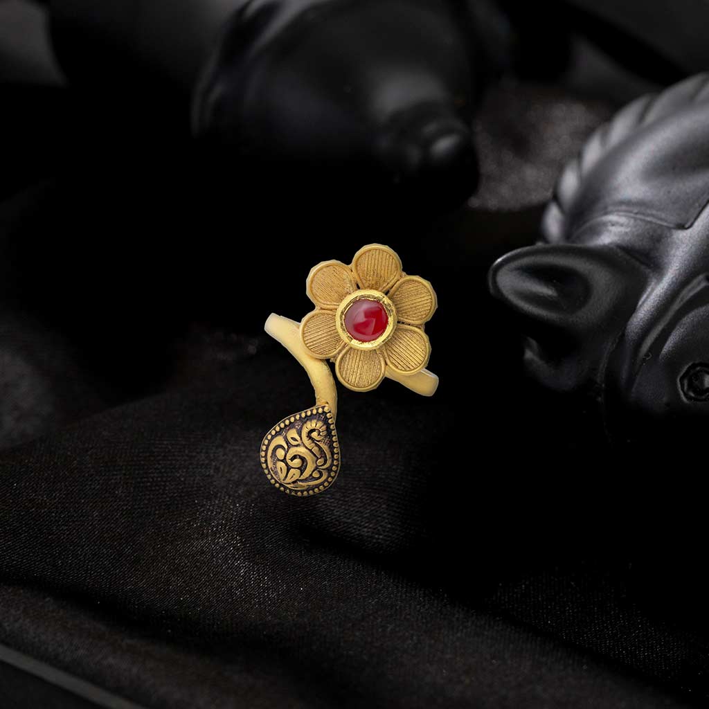 Buy 22Kt Divine Antique Gold Ring For Men 610VA100 Online from Vaibhav  Jewellers