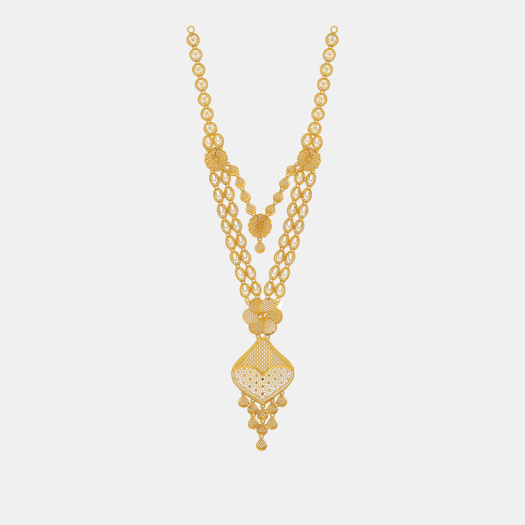 22k Plain Gold Necklace JGS-2307-08990