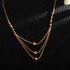 22k Plain Gold Necklace JGS-2307-09001