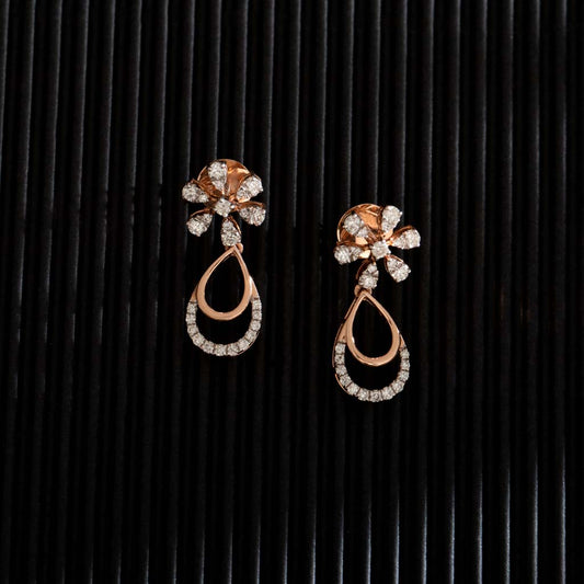 18k Real Diamond Earring JGS-2307-09007