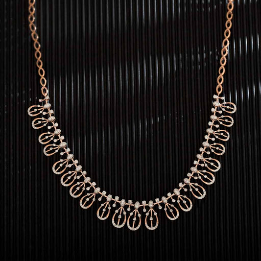 14k Real Diamond Necklace JGS-2307-09011