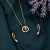 22k Gemstone Necklace Set JGS-2309-09166