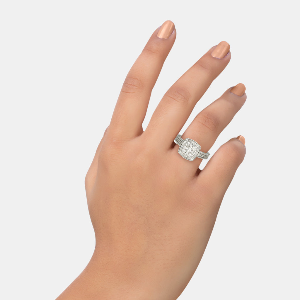 18k Real Diamond Ring JCG-2208-07073