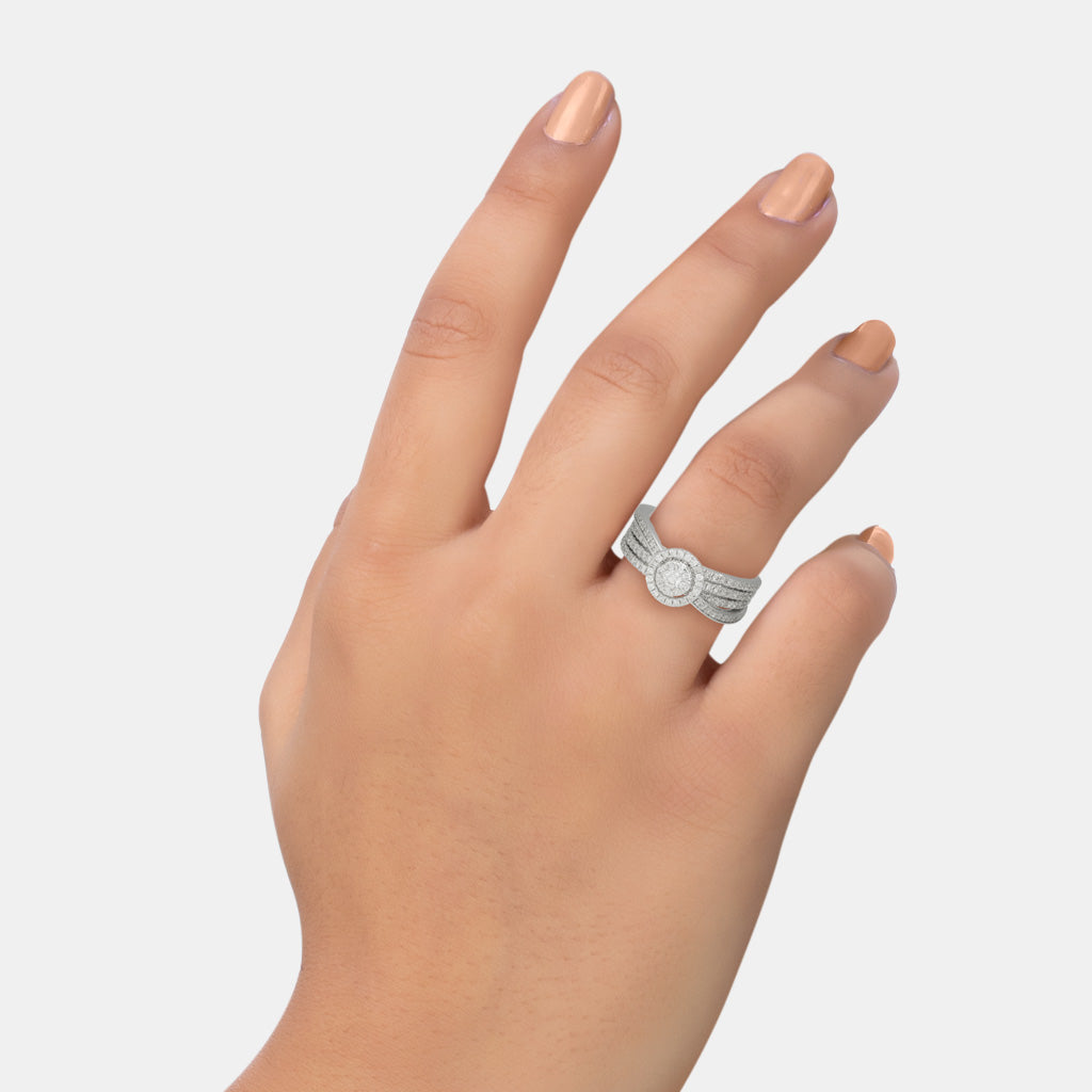 18k Real Diamond Ring JCG-2208-07077