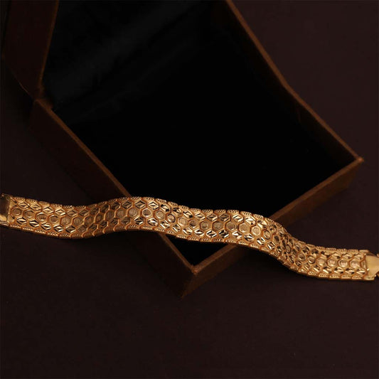 22k Plain Gold Bracelet JG-1811-1296