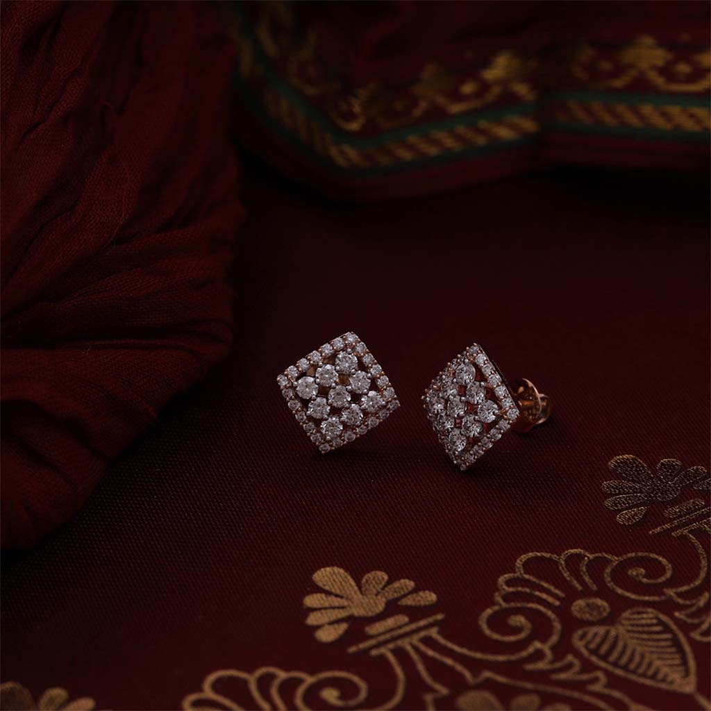 18k Real Diamond Earring JG-1902-3303