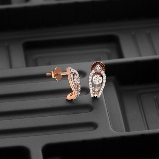 18k Real Diamond Earring JG-1902-3445