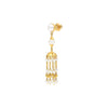 22k Plain Gold Earring JG-1904-2653