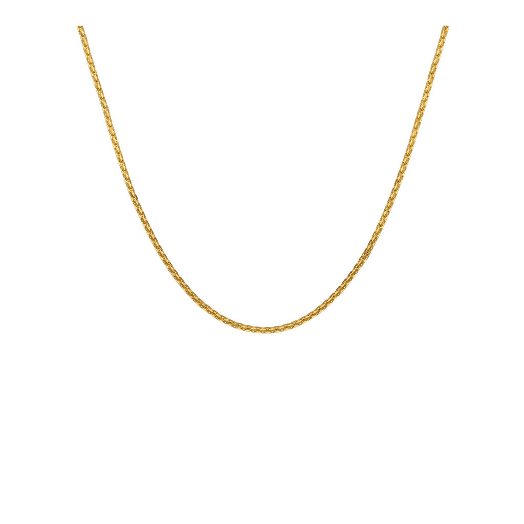 22k Plain Gold Chain JG-1908-00013