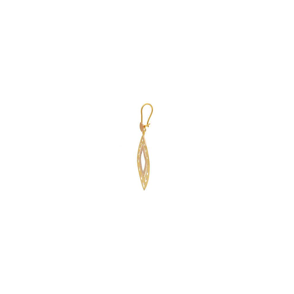 22k Plain Gold Earring JG-1908-00136