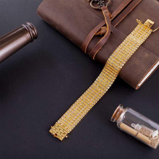 22k Plain Gold Bracelet JG-1908-00148