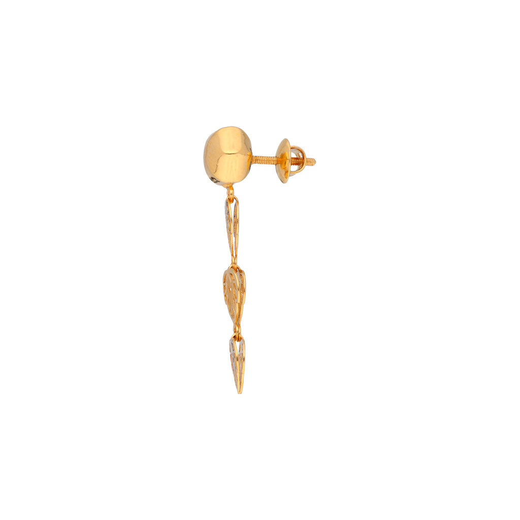 22k Casting Earring JG-1908-00233