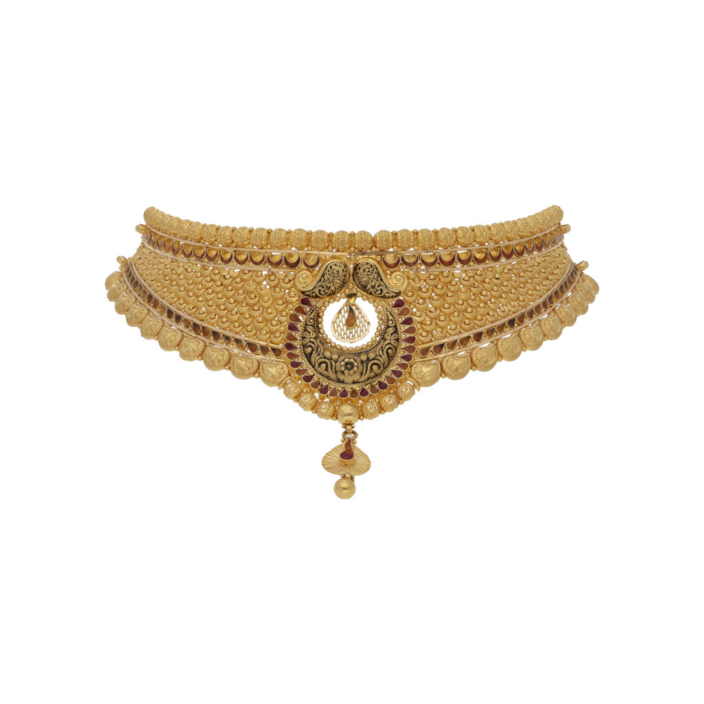 22k Antique Necklace Set JG-1911-00821